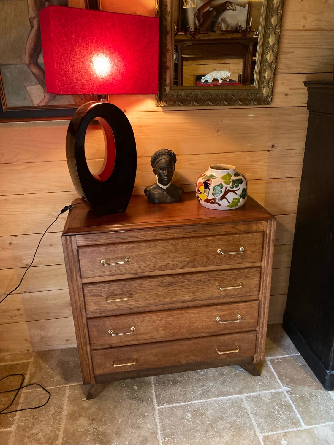 Commode vintage en chêne
