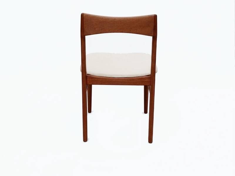 6 chaises danoises par Henning Kjaernulf en teck vintage scandinave 1960