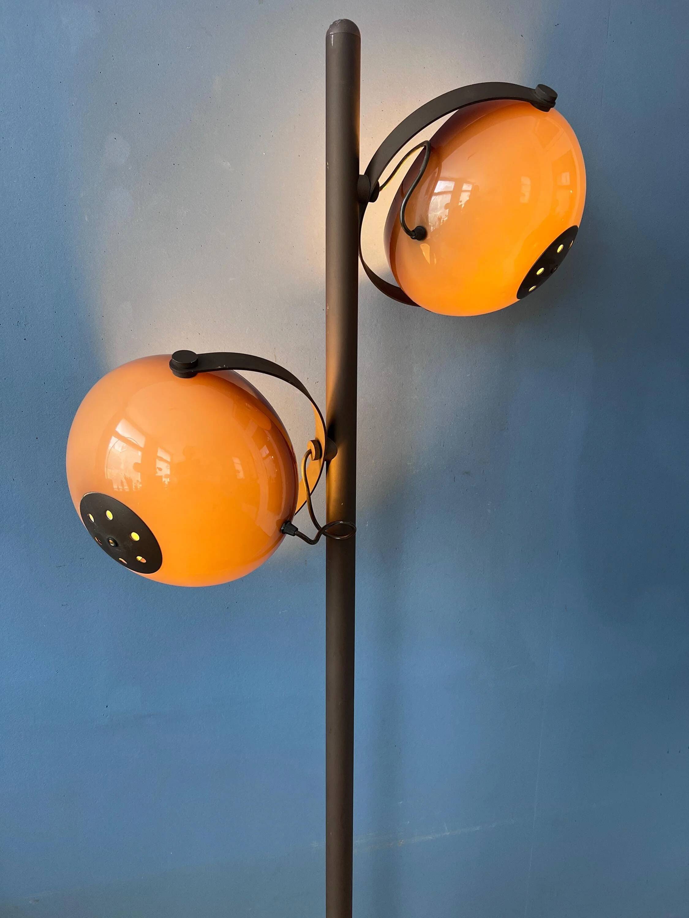 Herda floor lamp - mushroom floor lamp - mid-century brown
