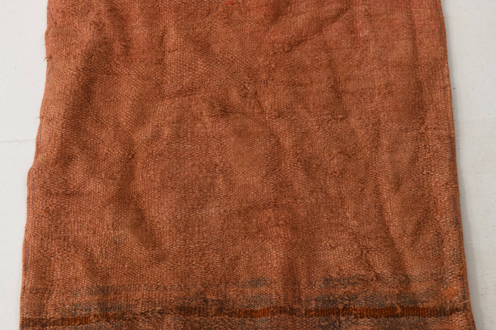 Cinnamon Turkish Pattern Kilim Runner Rug, 64x267 Cm