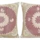 Set of 2 vintage embroidered cushion covers 61x64 cm