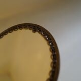 Face à main rond en métal ciselé du XIXème 9,5 cm