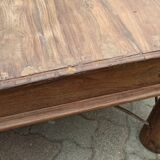 Very large old wooden coffee table