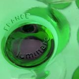 4 Verres à pied à vin alsacien vert
