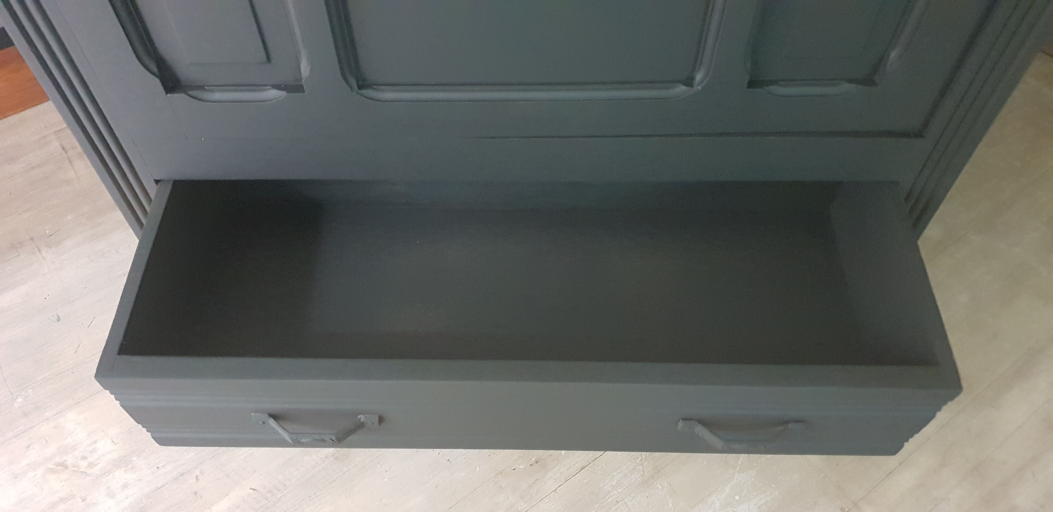 Black art deco Parisian wardrobe