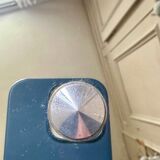Grand miroir biseauté et gravé années 40