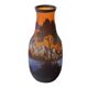 Vintage style Gallé '900 multicoloured decorative glass vase
