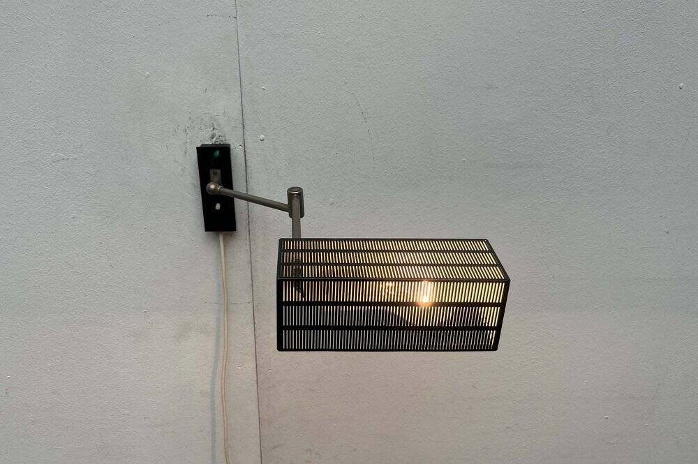 Mid-century German minimalist wall lamp model Flamingo by BUR, Bünte & Remmler Leuchten, 1960s.