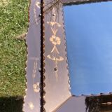 1940s smoked mirror with glazing bars