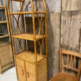 Rattan bookcase shelf