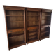 Bibliothèque ouverte en 3 pans style directoire