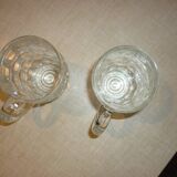 Grandes chopes à bière en verre