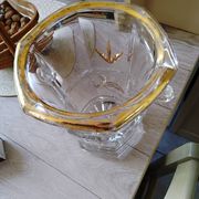Seau à champagne en cristal artisanal de lorraine