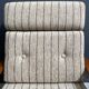High back relax chair with hocker 1960s by Tarm Stole Denmark