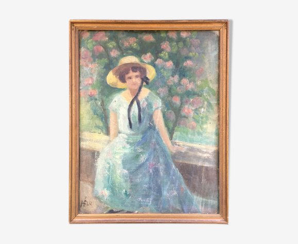 Painting Young Girl in the Hat