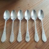 Small old silver metal spoons
