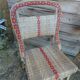 Pair of vintage rattan bistro chairs