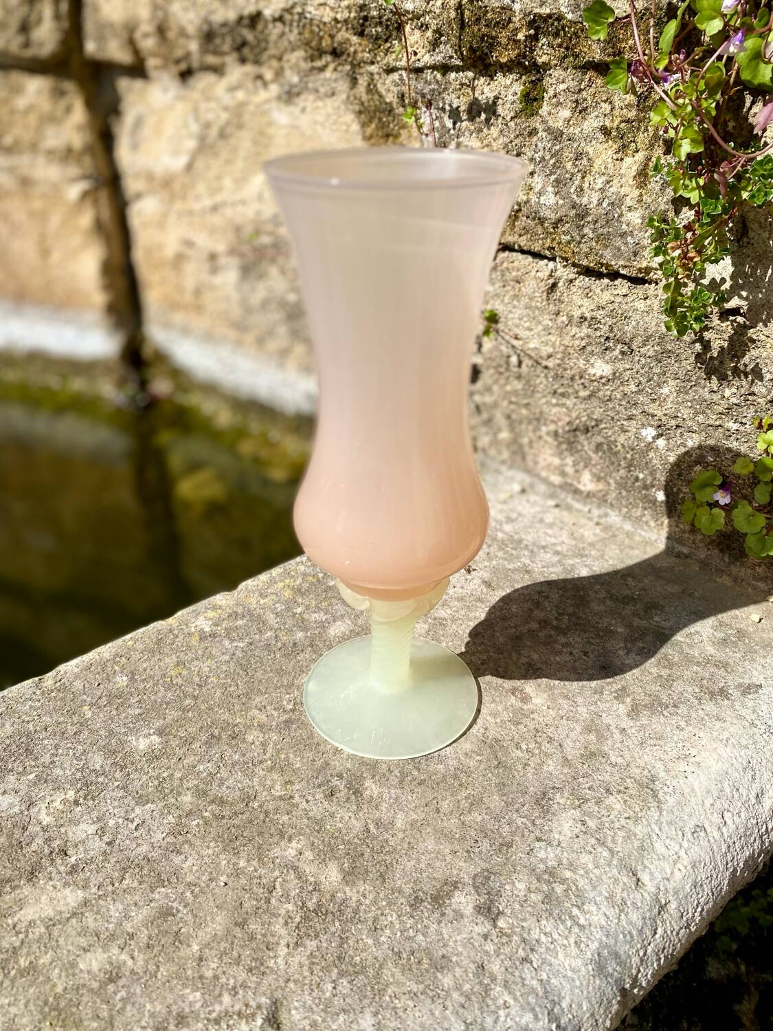 Powder pink vase