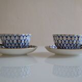 2 Russian Lemonosov porcelain tea cups