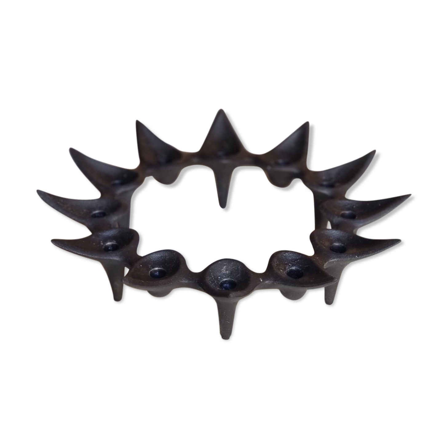 Quistgaard cast iron candle holder for Dansk design