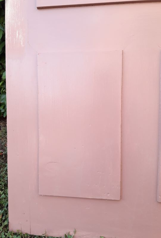 Landing door 210,3x85,6cm old molded