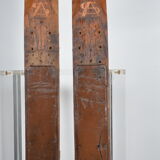 Pair of wooden skis