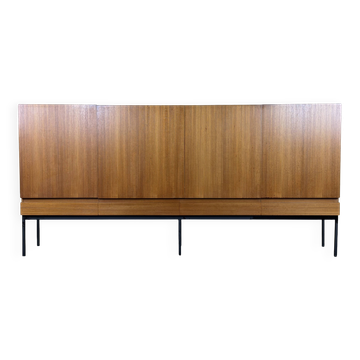 Buffet haut B60 en teck par Dieter Waeckerlin pour Behr, années 1960-1970