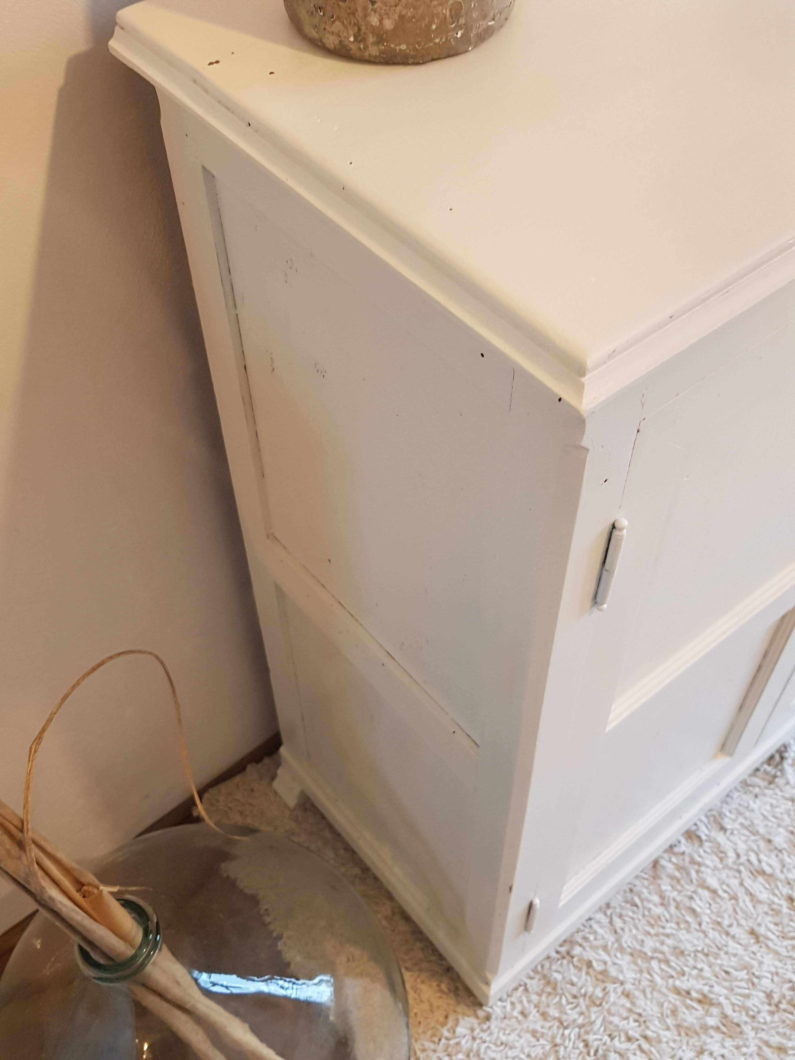 Old white Parisian buffet