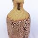 Glazed stoneware single-stem vase, handmade ceramic