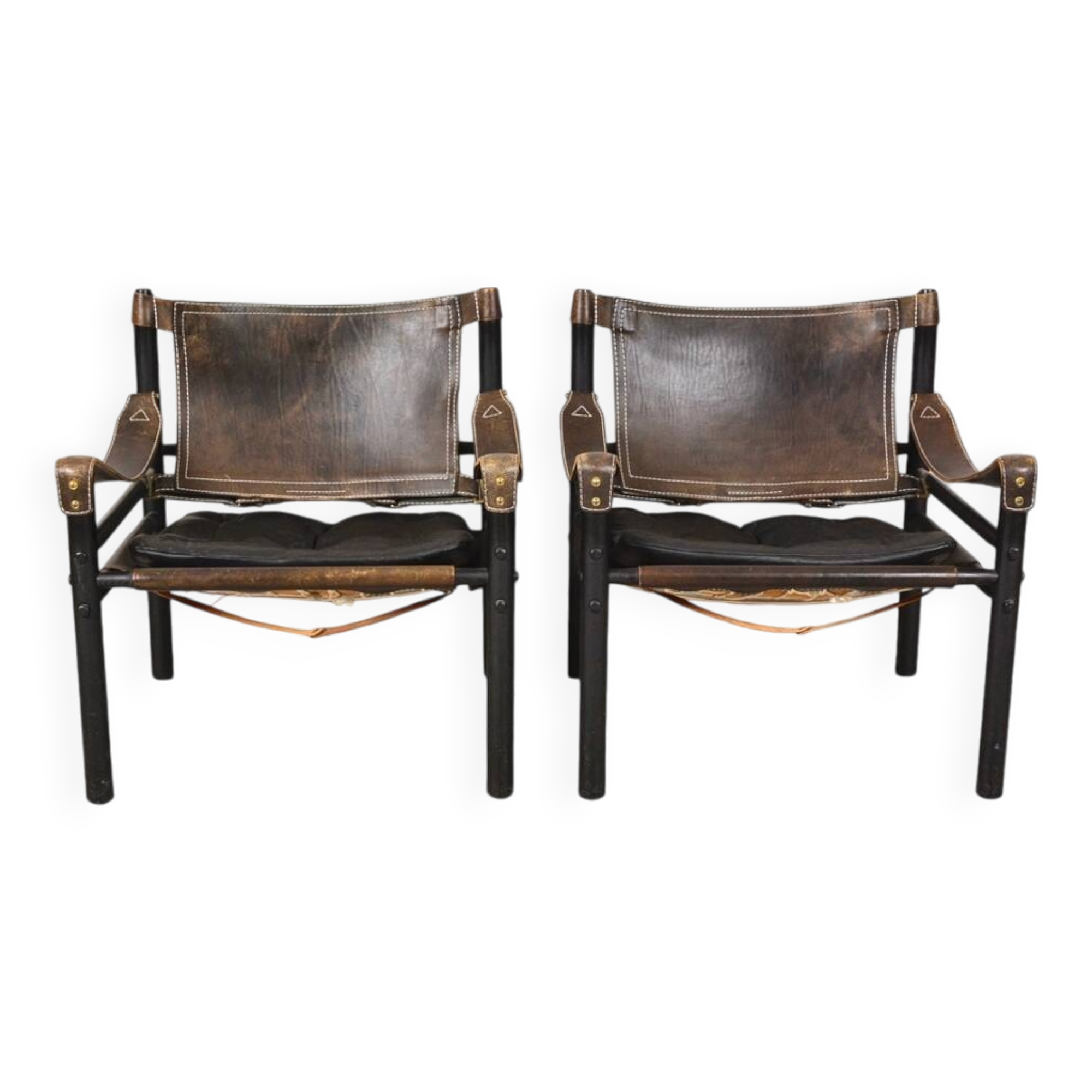 Pair of Sirocco armchairs by Arne Norell, Sweden, 1960s