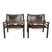Paire de fauteuils Sirocco d'Arne Norell Suède années 60