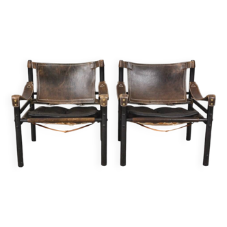 Pair of Sirocco armchairs by Arne Norell, Sweden, 1960s
