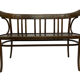 Vintage sofa in beech, 60s design wooden bench