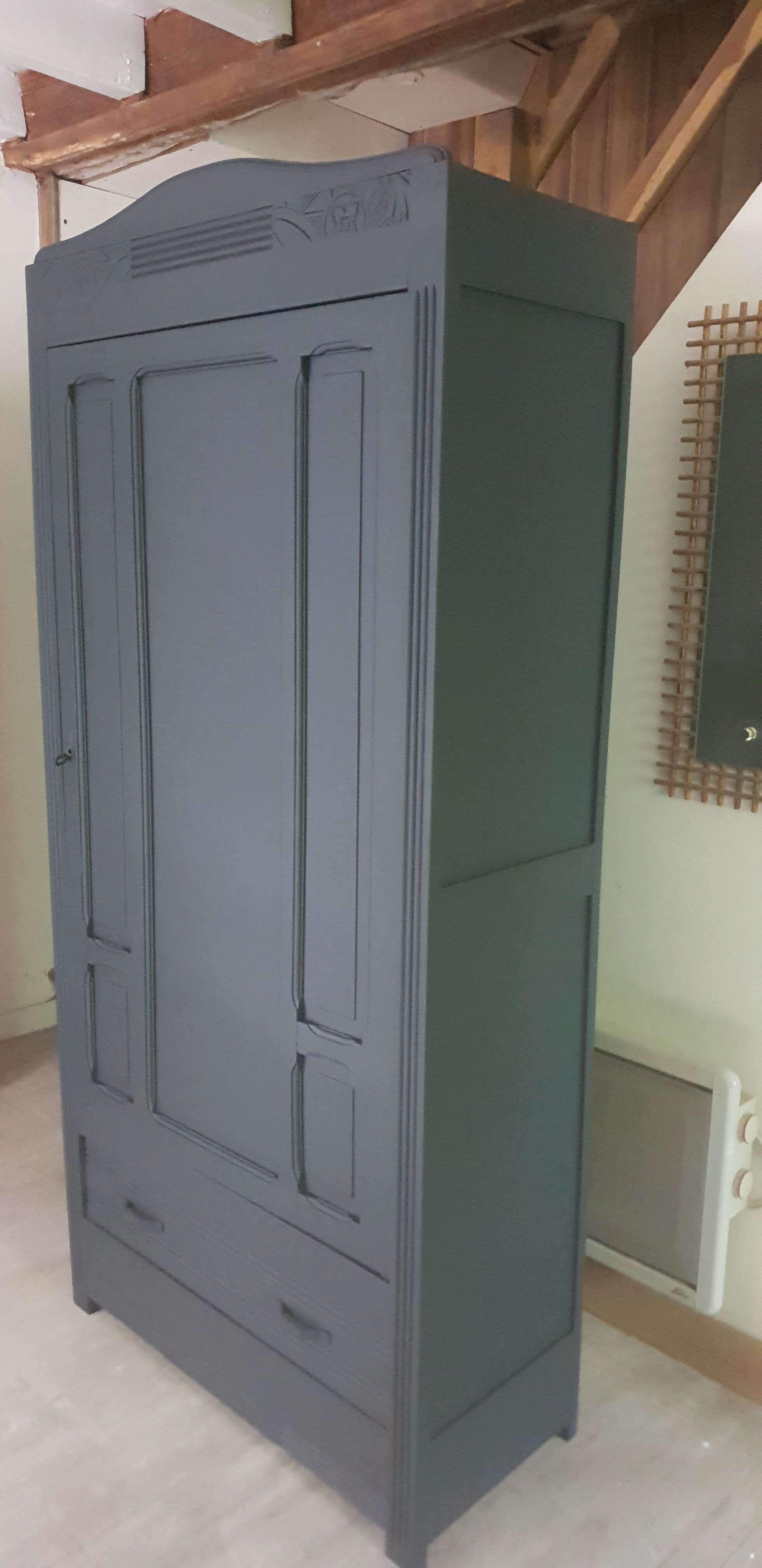 Black art deco Parisian wardrobe