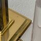Brass column lamp and mirror