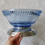 Glass and metal fruit cup