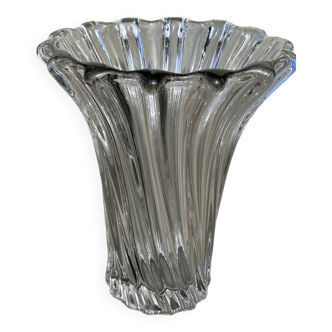 Vase vintage en cristal