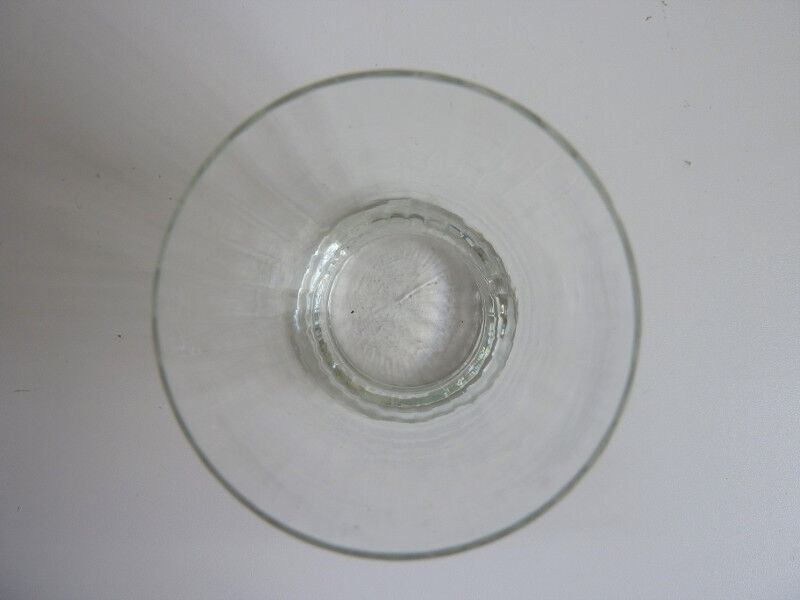 2 old faceted glasses