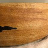 Saladier or serving dish in enamelled sandstone La Poterie de la Colombe