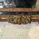 Regency period mirror with a carved and gilded wooden pediment – 18th century