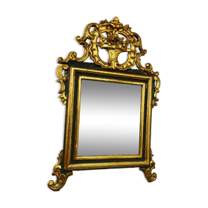 miroir bois doré de