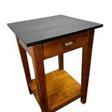 Vintage wooden high table / bar table / side table