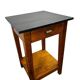 Vintage wooden high table / bar table / side table