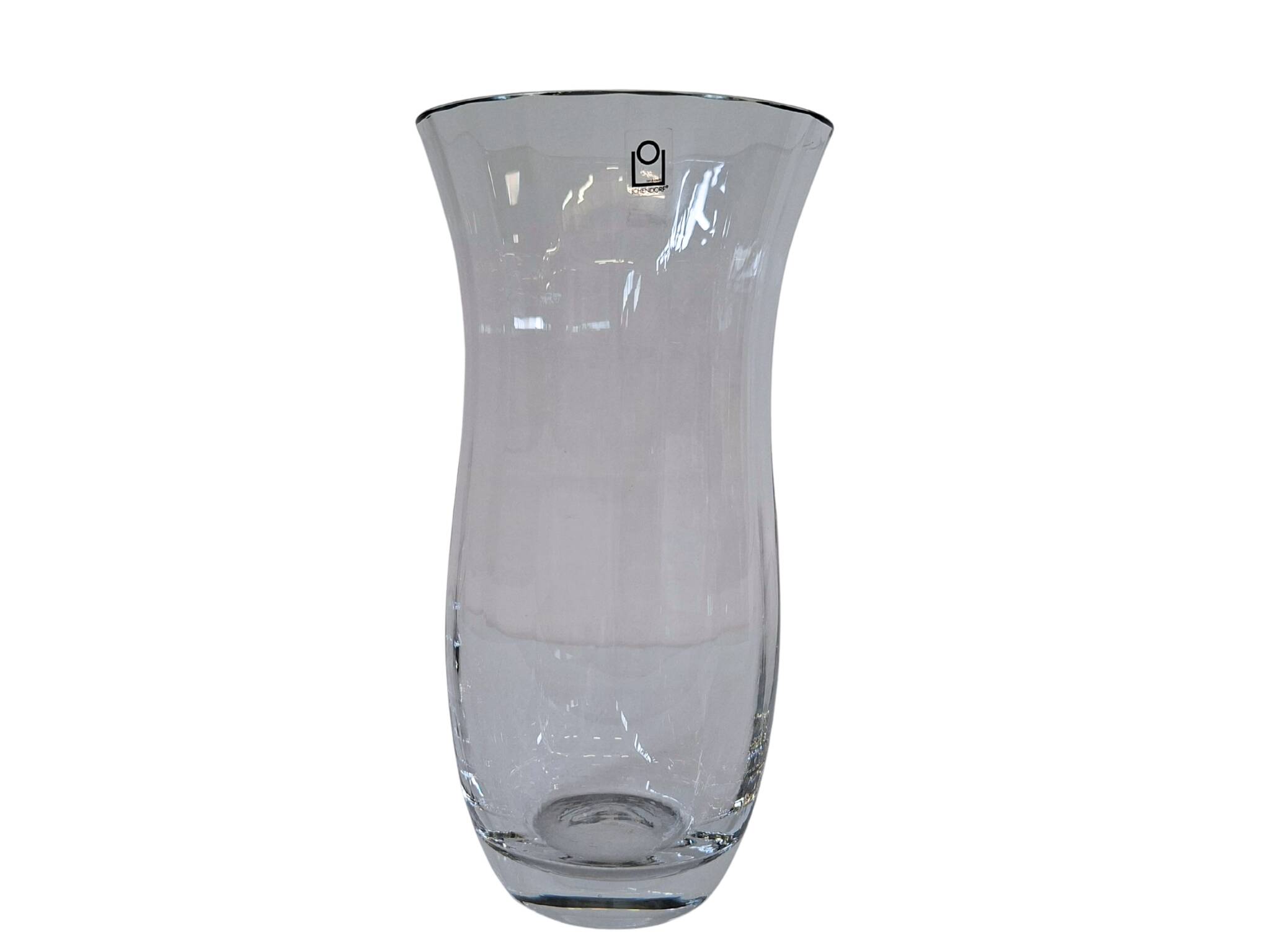 Vaso Centro Tavola Vintage ICHENDORF in Cristallo – Handarbeit – H 30cm