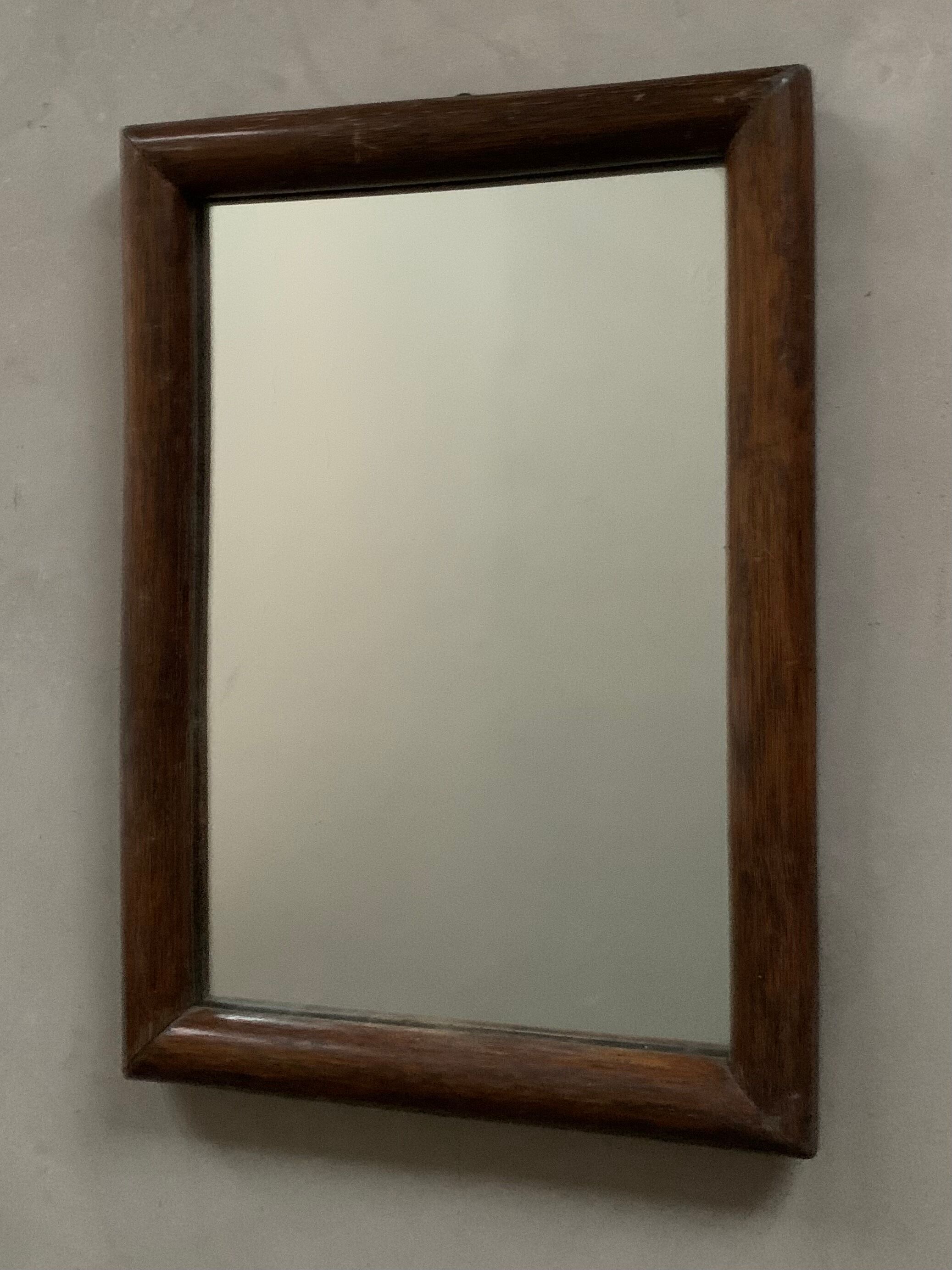 Miroir en bois ancien, 49x34 cm