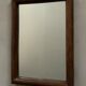 Miroir en bois ancien, 49x34 cm