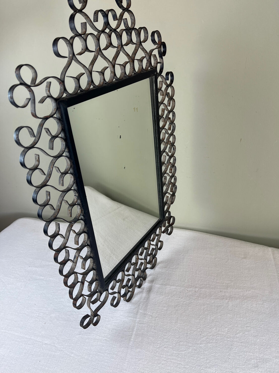 Wrought iron mirror Chaty Vallauris