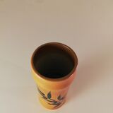 Bamboo pattern sandstone roll vase