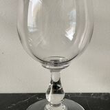 Vase verre à pied ancien en cristal