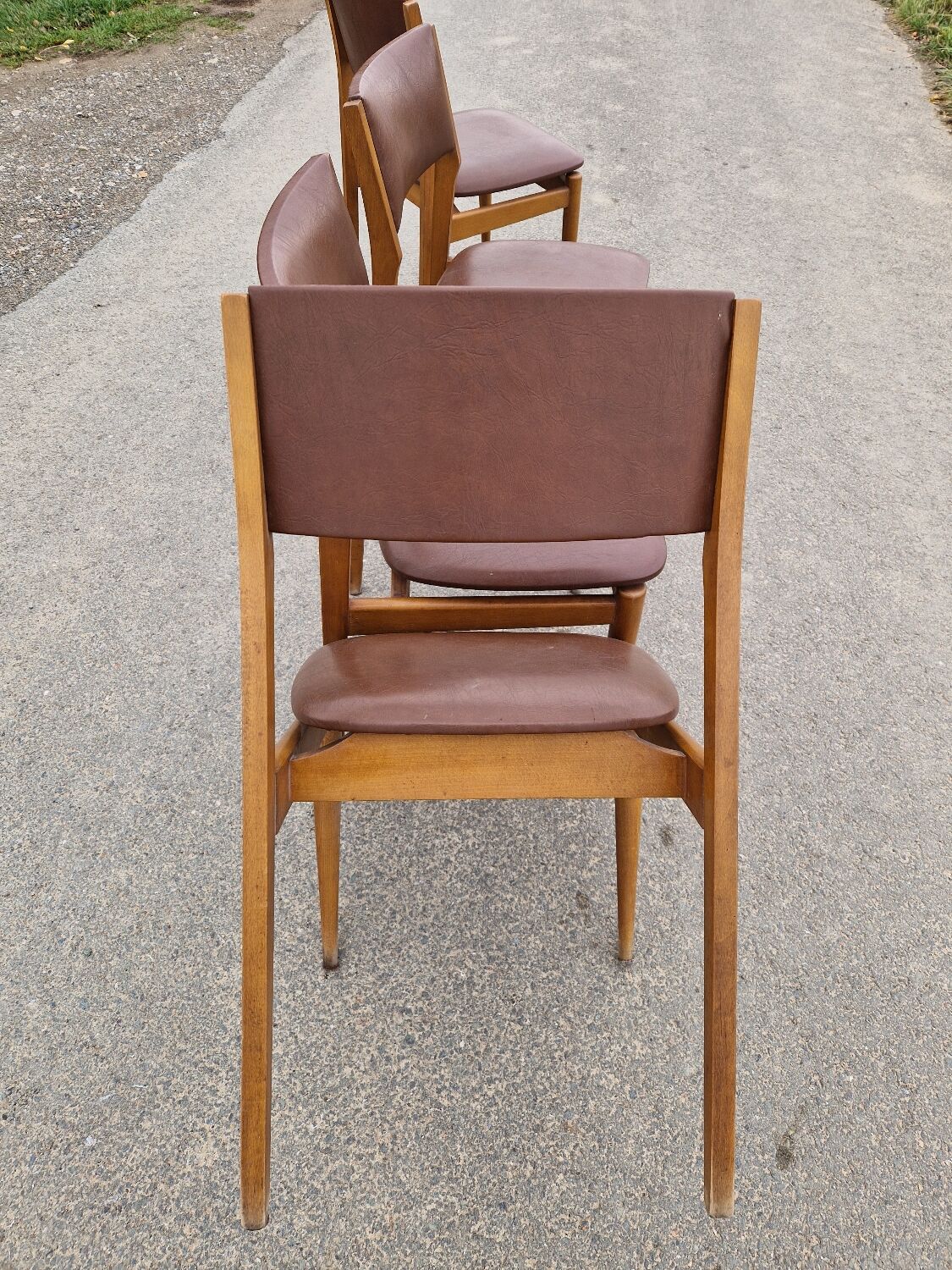 Set of 4 vintage Scandinavian chairs